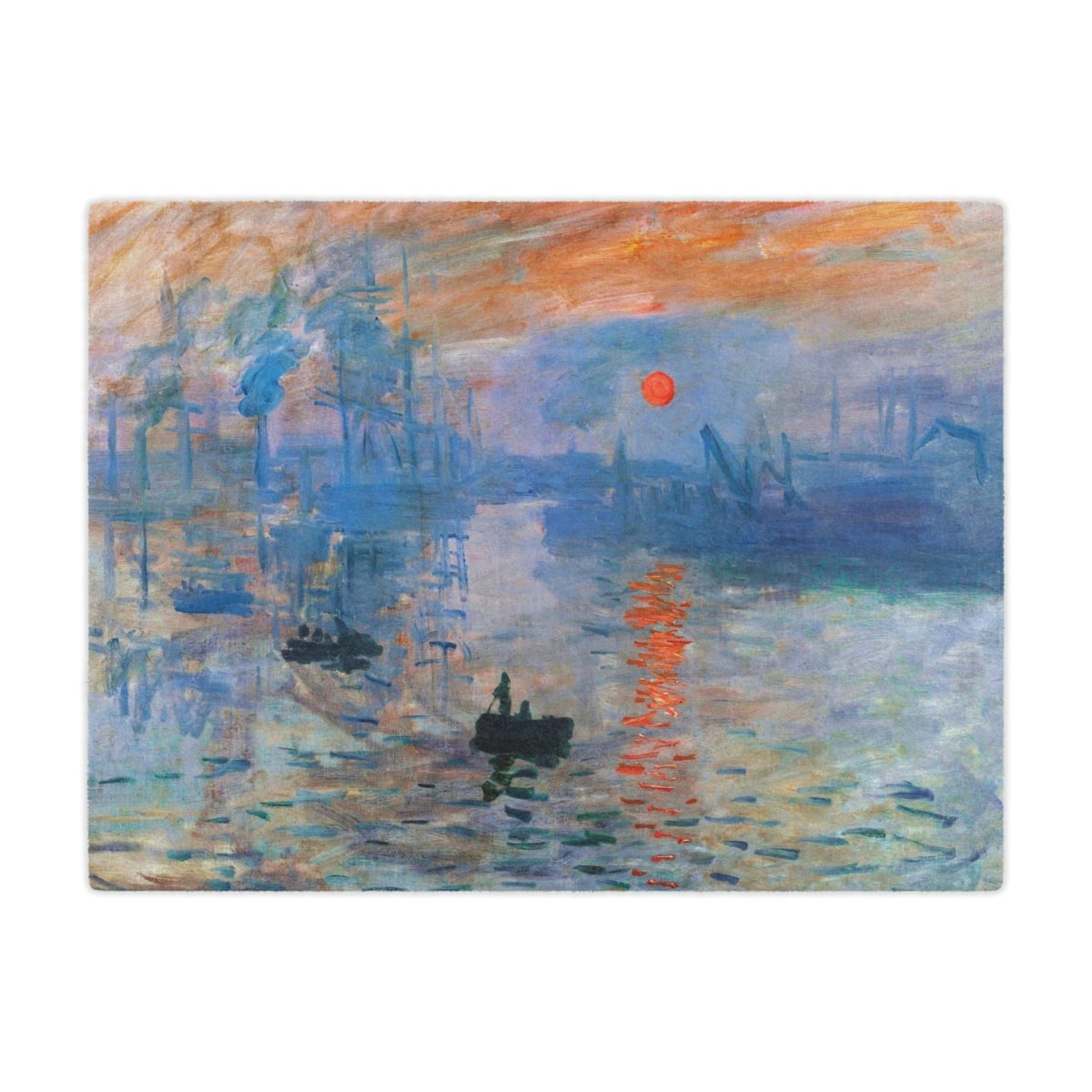 Claude Monet Impression Sunrise Blanket