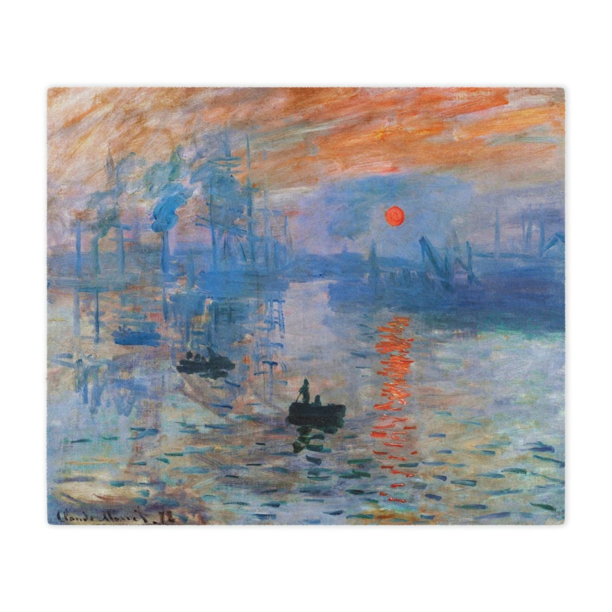 Monet Art Lover's Gift - Impression Sunrise Blanket