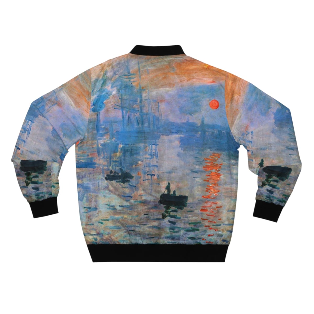 Impression Sunrise by Claude Monet Art Bomber Jacket