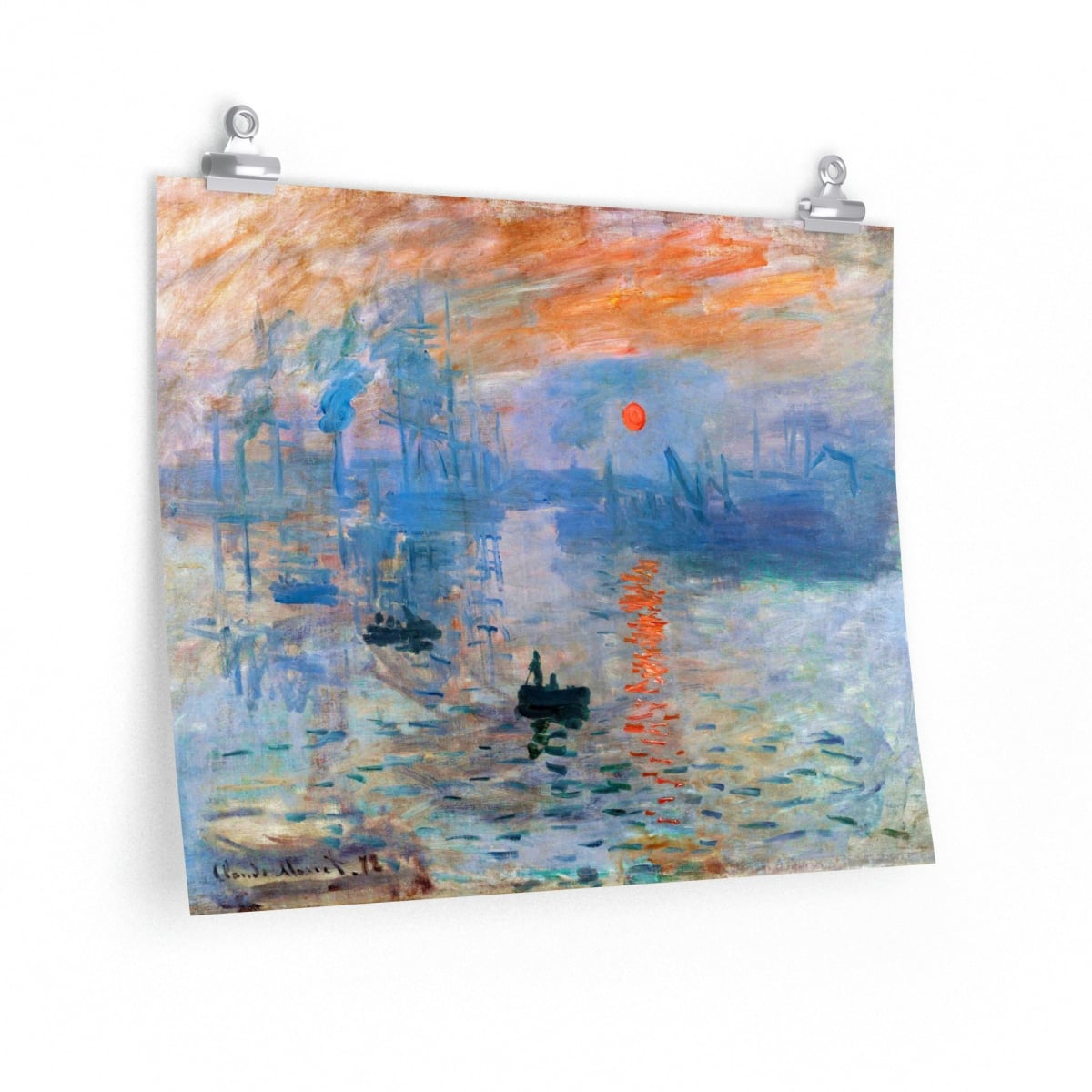 Impression Sunrise by Claude Monet Art Premium Posters