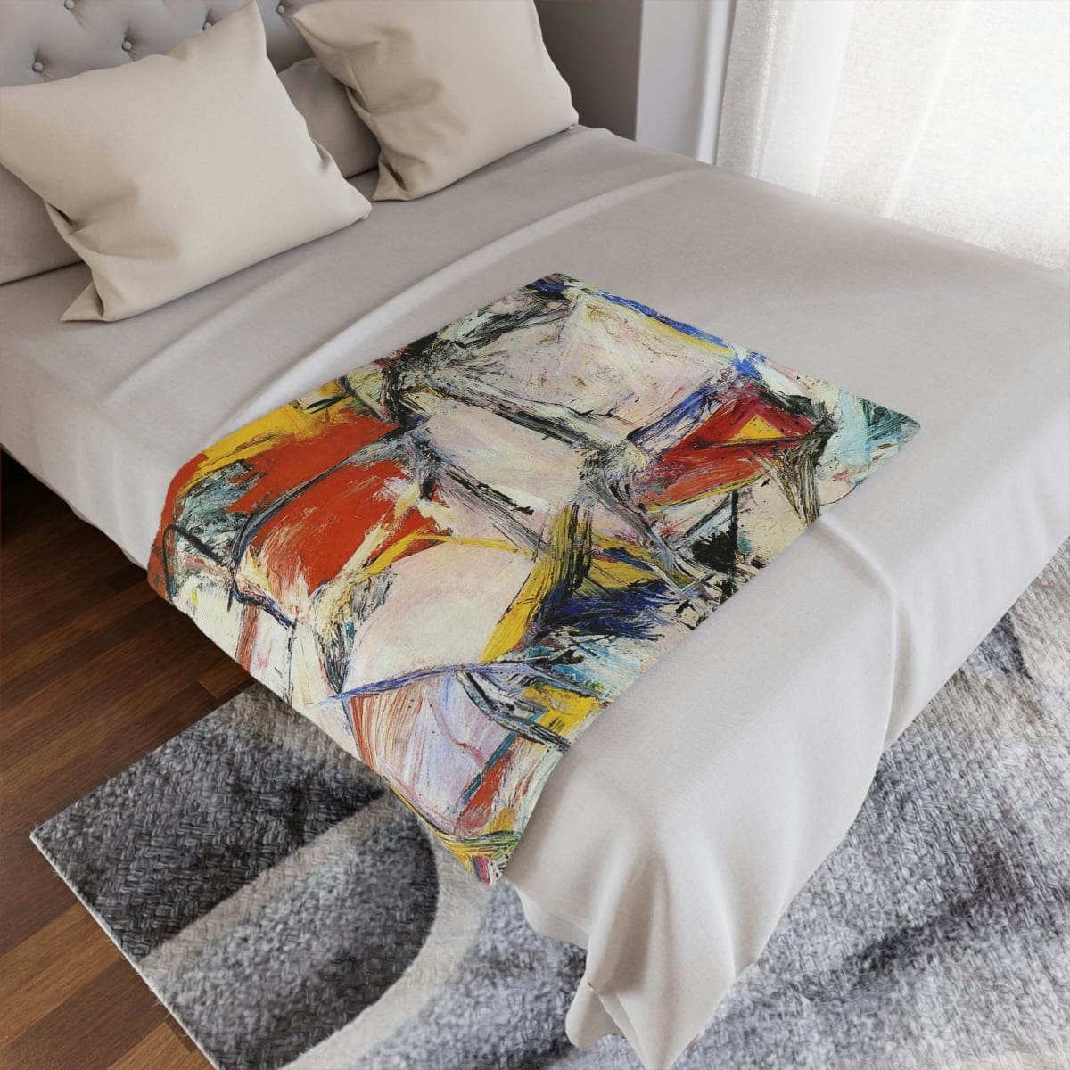 Willem de Kooning's Abstract Expressionism on a Blanket