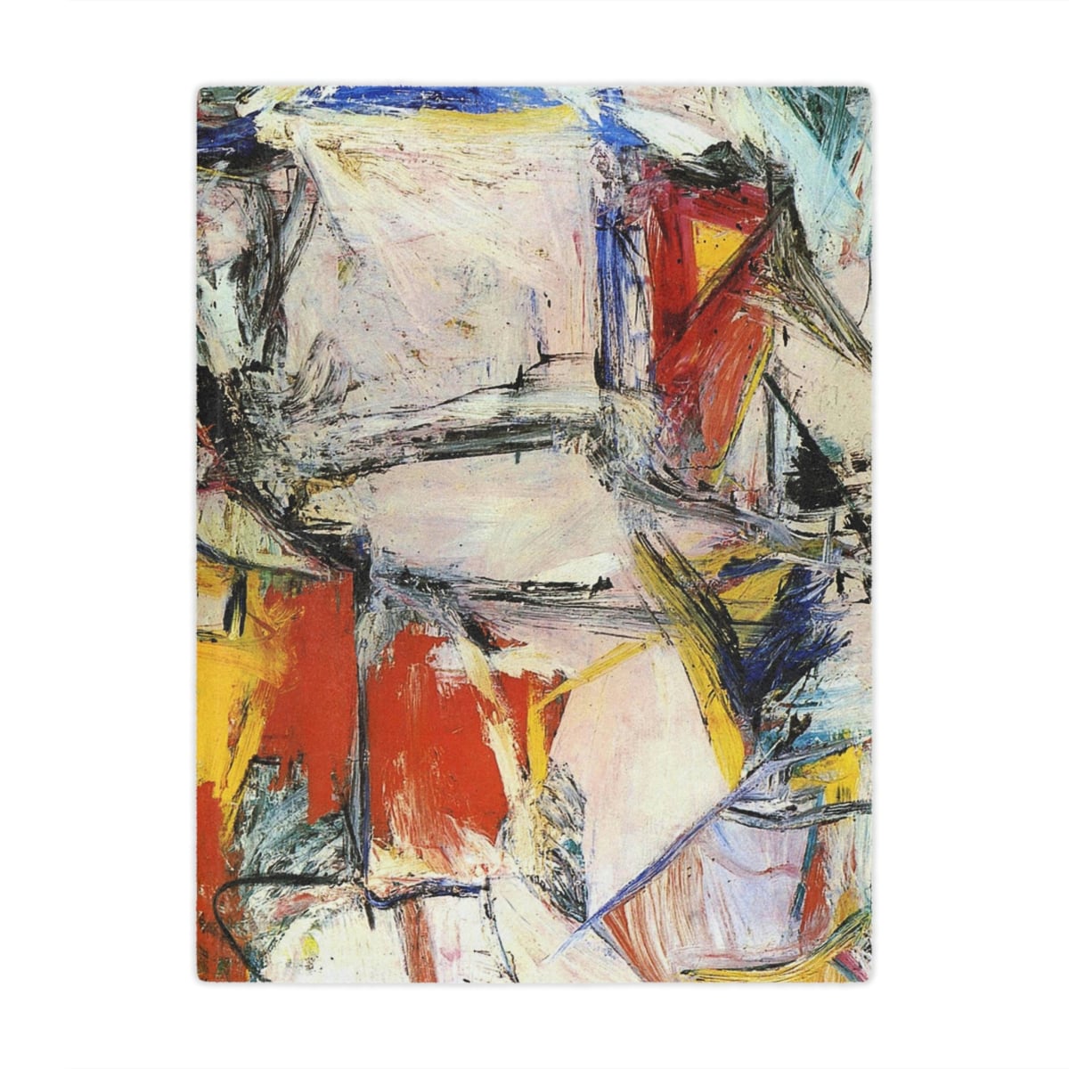 Willem de Kooning Art Blanket - Abstract Expressionism Design