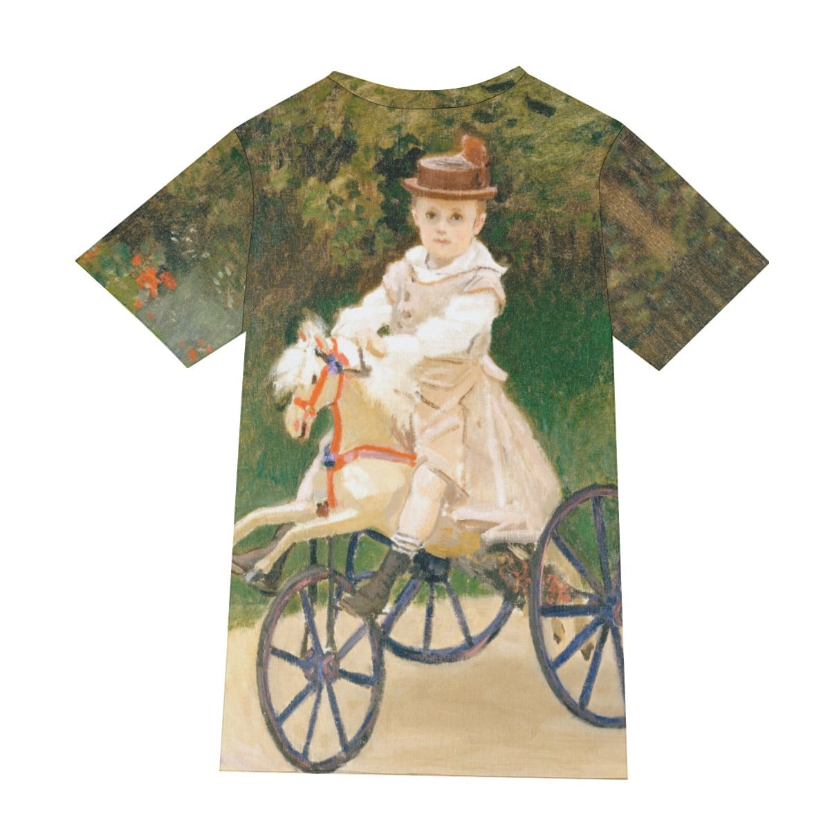 Jean Monet on His Hobby Horse by Claude Monet T-Shirt