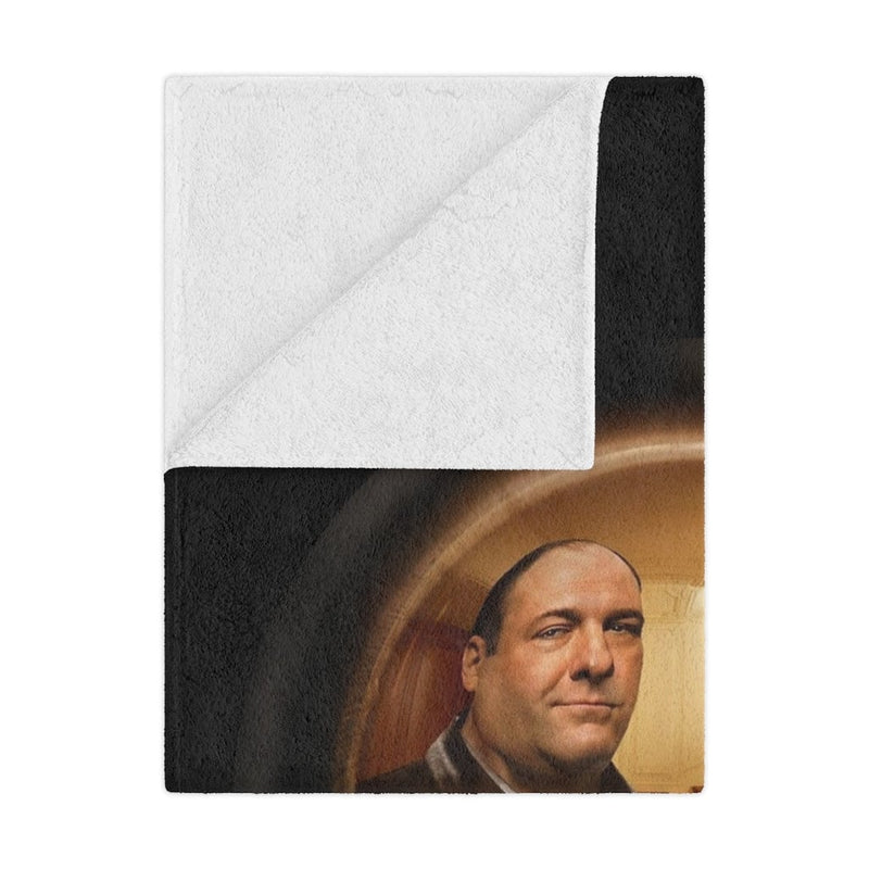 Knock Knock Tony from New Jersey Mobster Minky Blanket