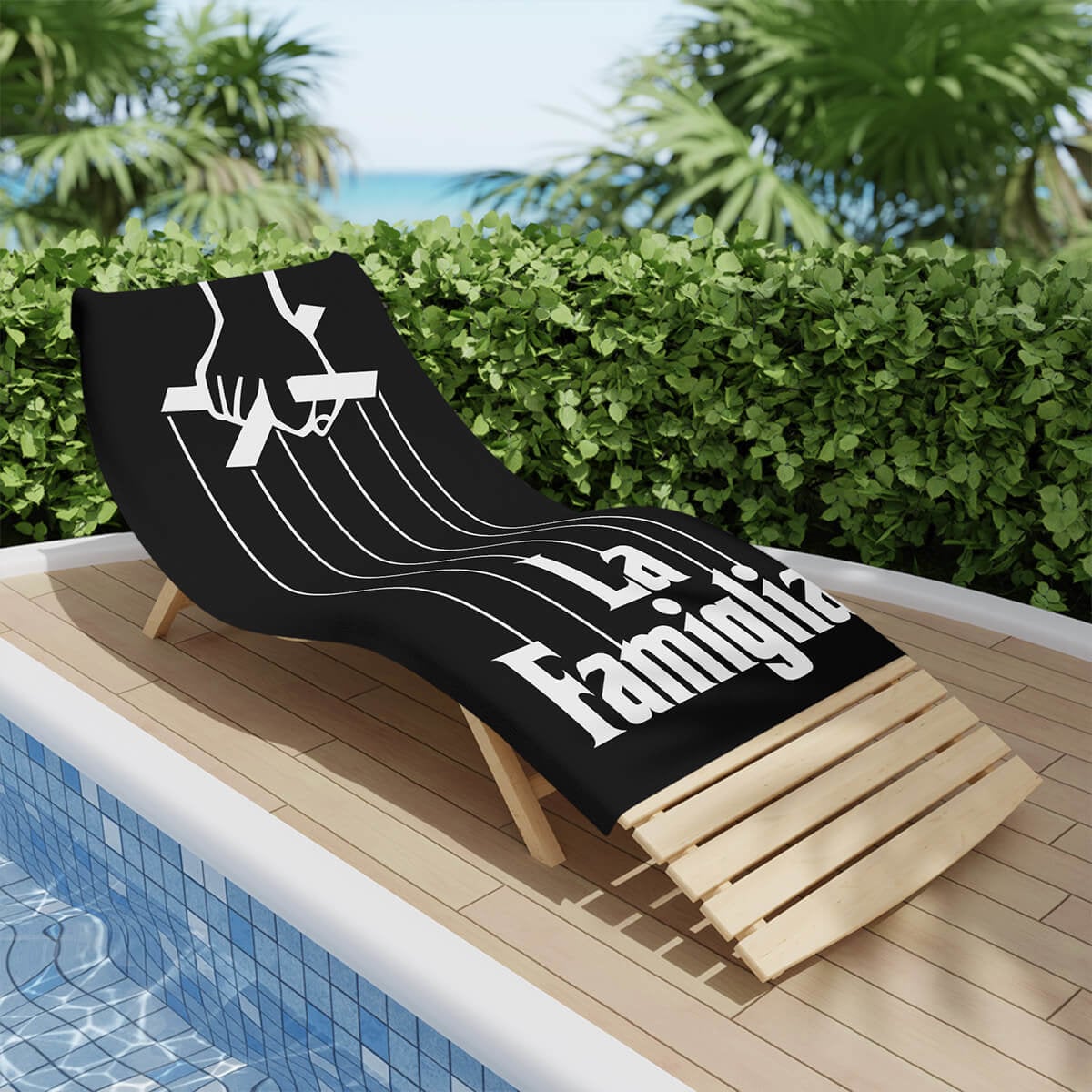 La Famiglia Italian Mobster Sicilian Loyalty Beach Towel