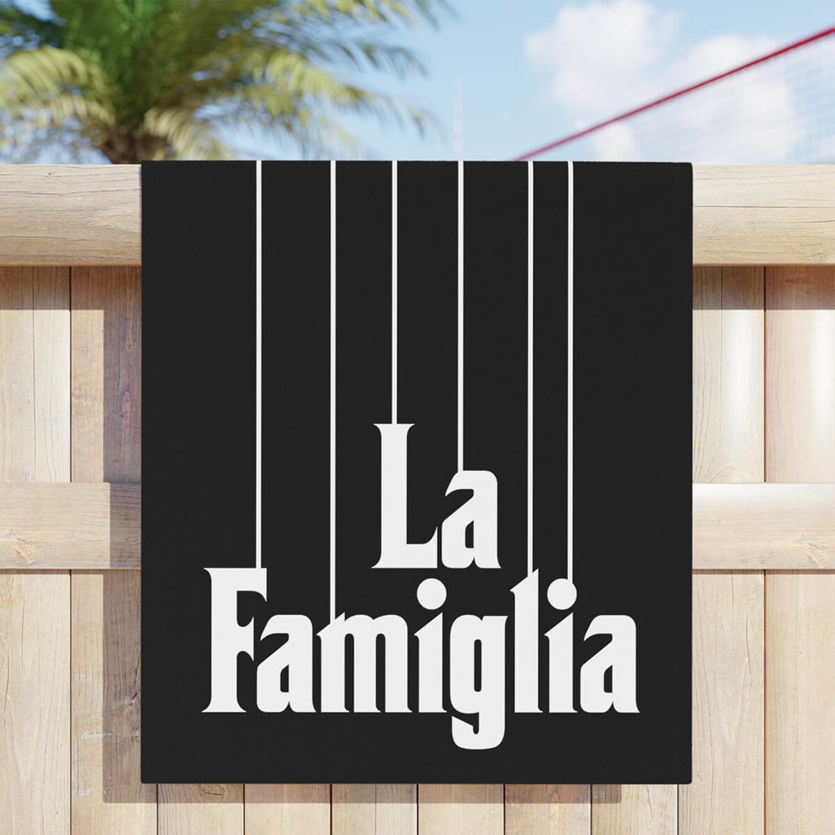 La Famiglia Italian Mobster Sicilian Loyalty Beach Towel
