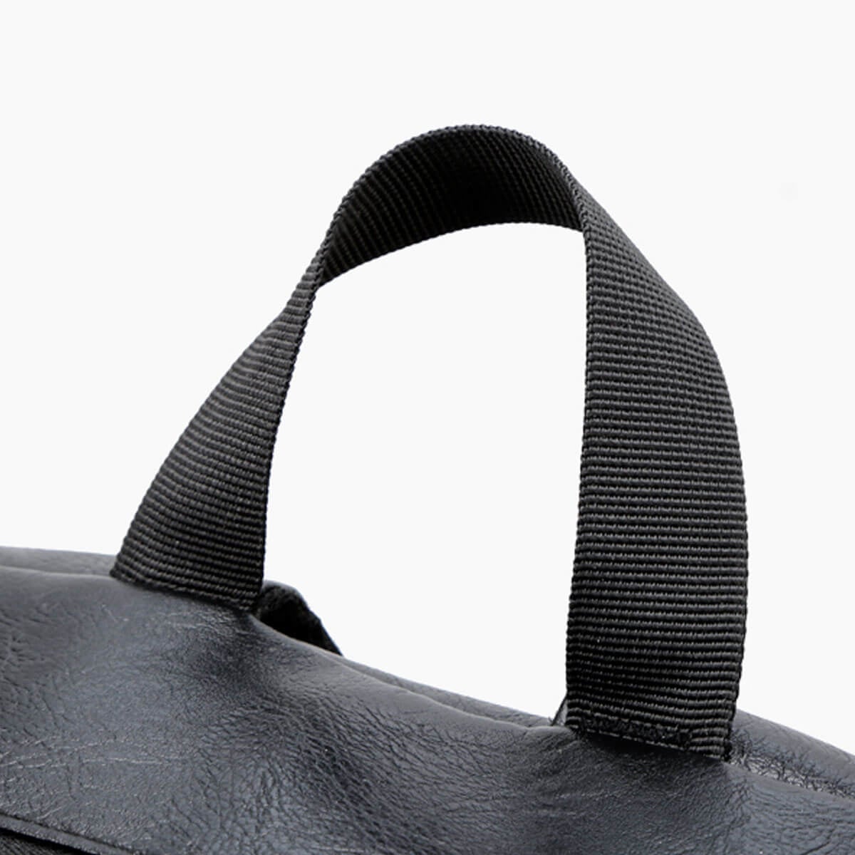 Leather Black Laptop Waterproof Usb Charging Backpack