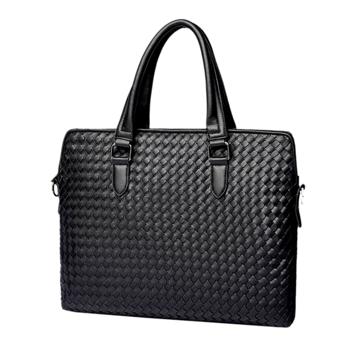 Leather Knitting Satchels Business Luxury Gentleman Briefcase
