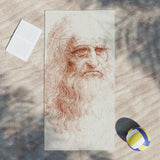 Leonardo da Vinci’s Self-portrait Beach Towels