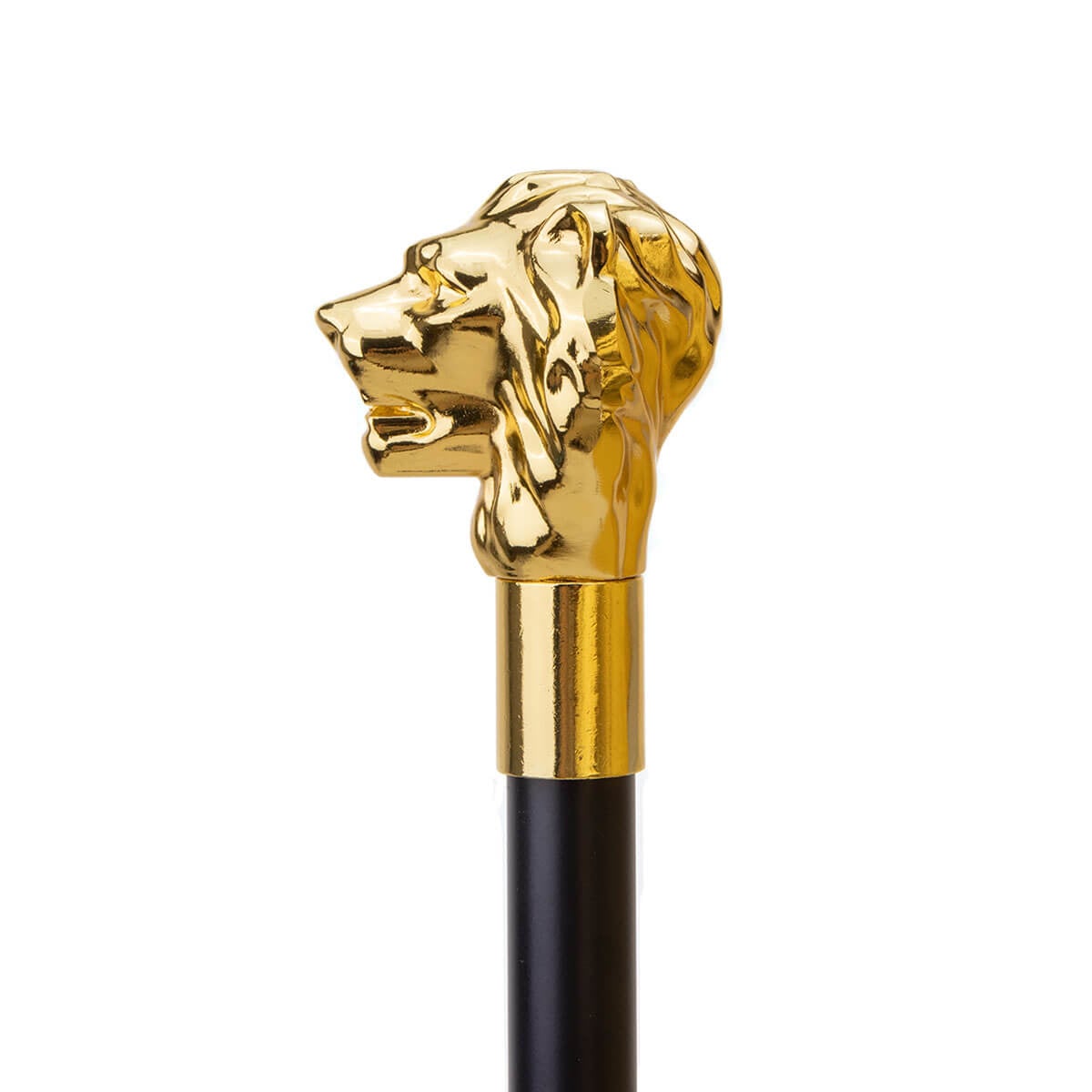 Lion Gold Handle Luxury Walking Cane