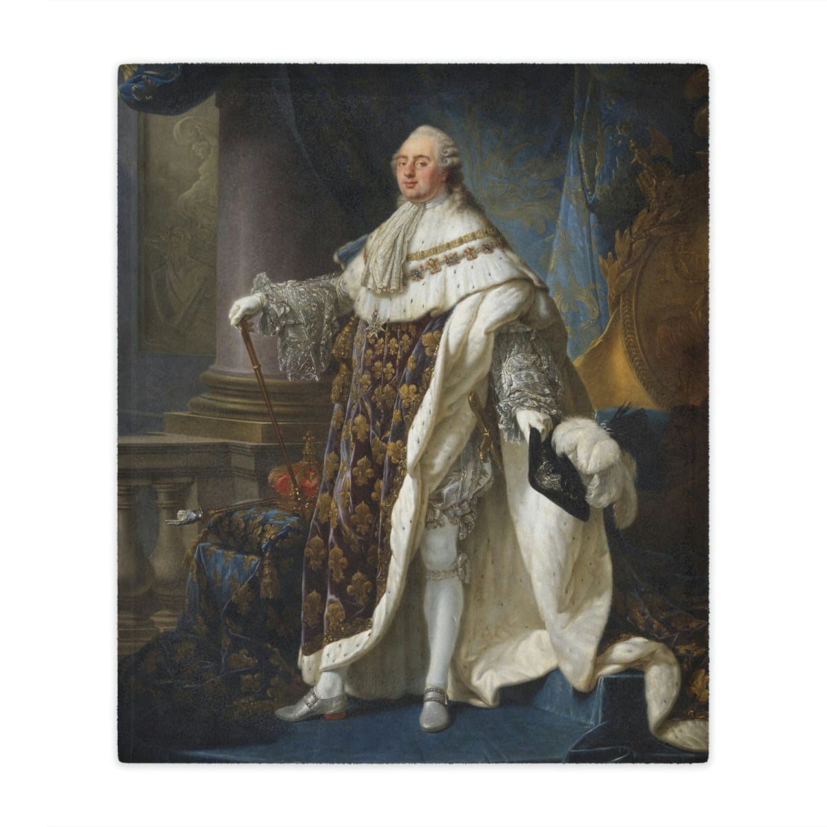 Louis XVI Art Blanket: Royalty-Inspired Comfort for Your Home