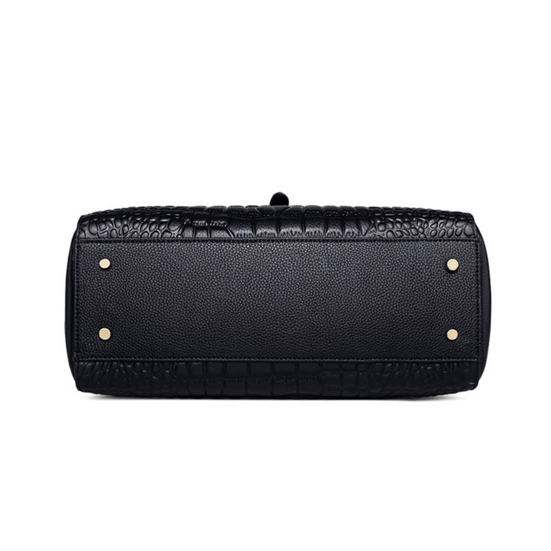 Luxury Black Leather Business Women Designer Handbag