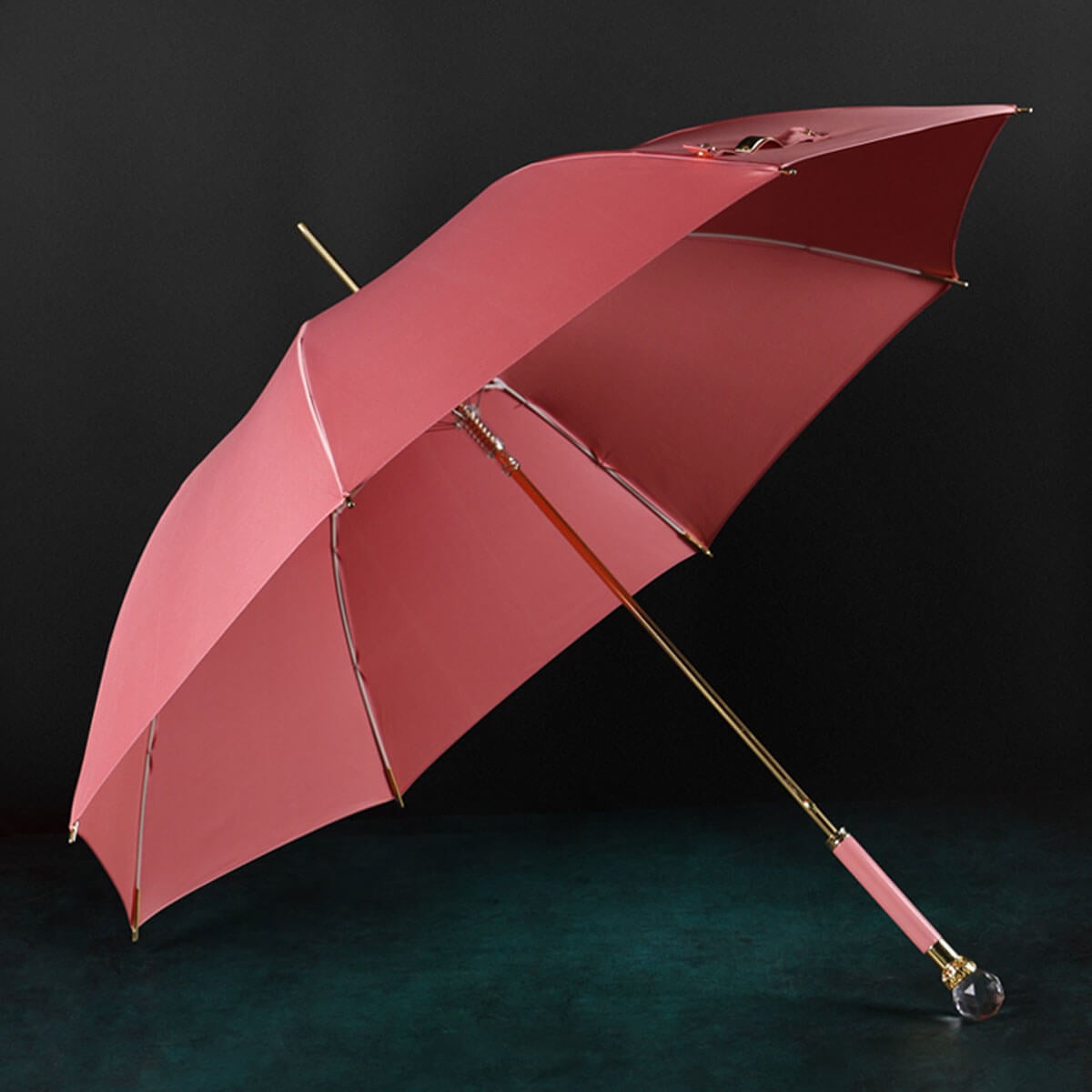 Luxury Crystal Large Long Handle Business Umbrella
