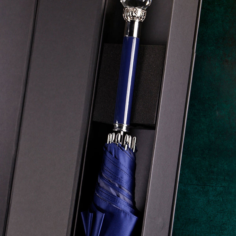 Luxury Crystal Large Long Handle Business Umbrella
