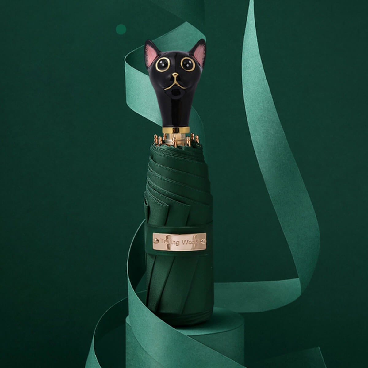 Luxury Cute Cat Folding Women’s Fashion Premium Umbrella