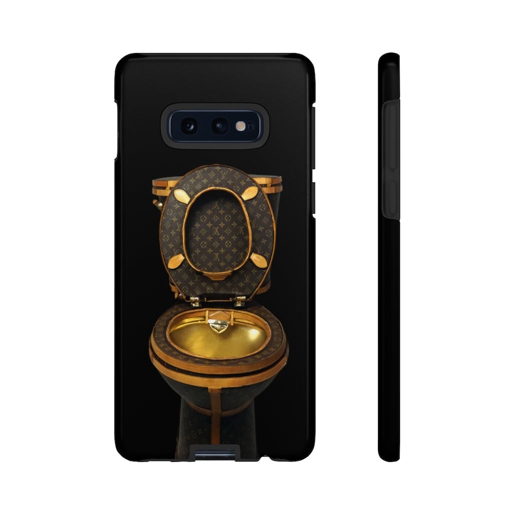 Luxury Golden Toilet Mob Wife Phone Cases