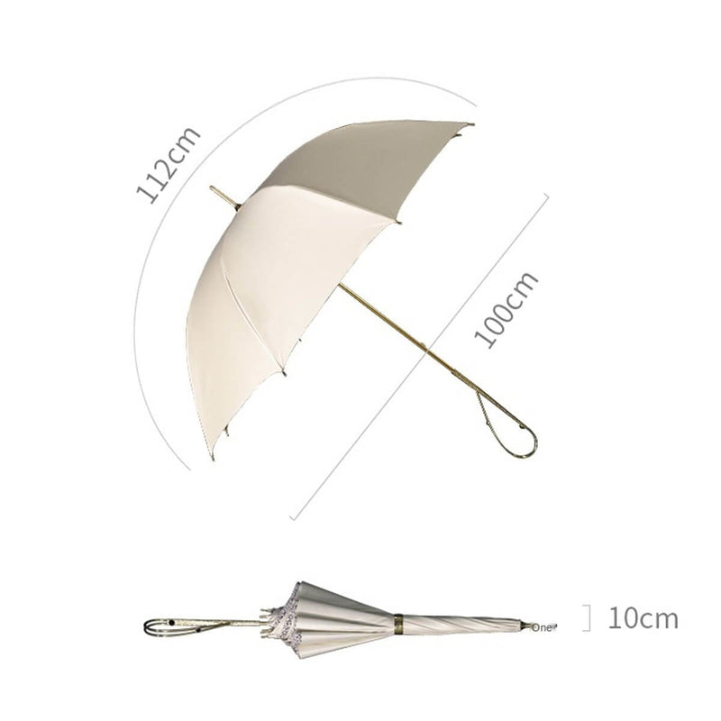 Luxury Ladies Umbrella Double Swan Percussion Cloth