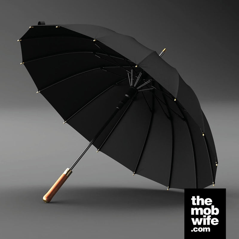Luxury Large 16 Ribs Handle Business Gentleman Umbrella