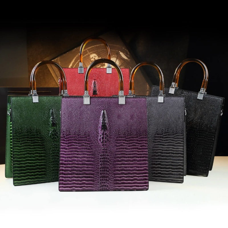 Luxury Leather Crocodile Pattern Women’s Bags