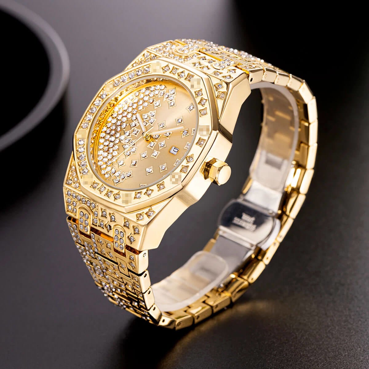 Luxury Star Dial Stainless Steel Lum Watch