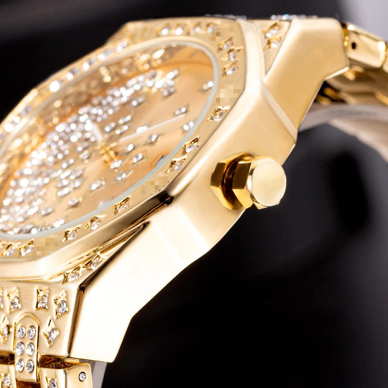 Luxury Star Dial Stainless Steel Lum Watch