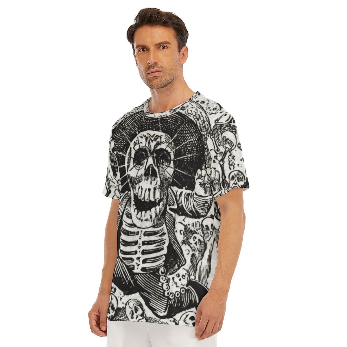 Mexican Skeleton Art Jose Guadalupe T-Shirt - Skull Tee