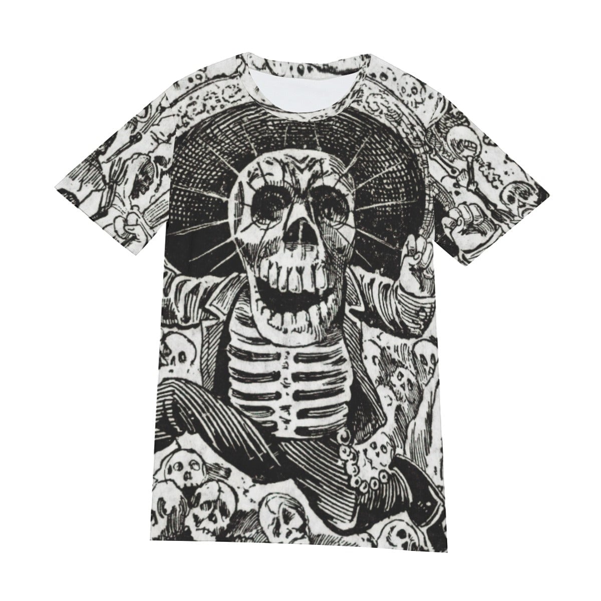 Mexican Skeleton Art Jose Guadalupe T-Shirt - Skull Tee