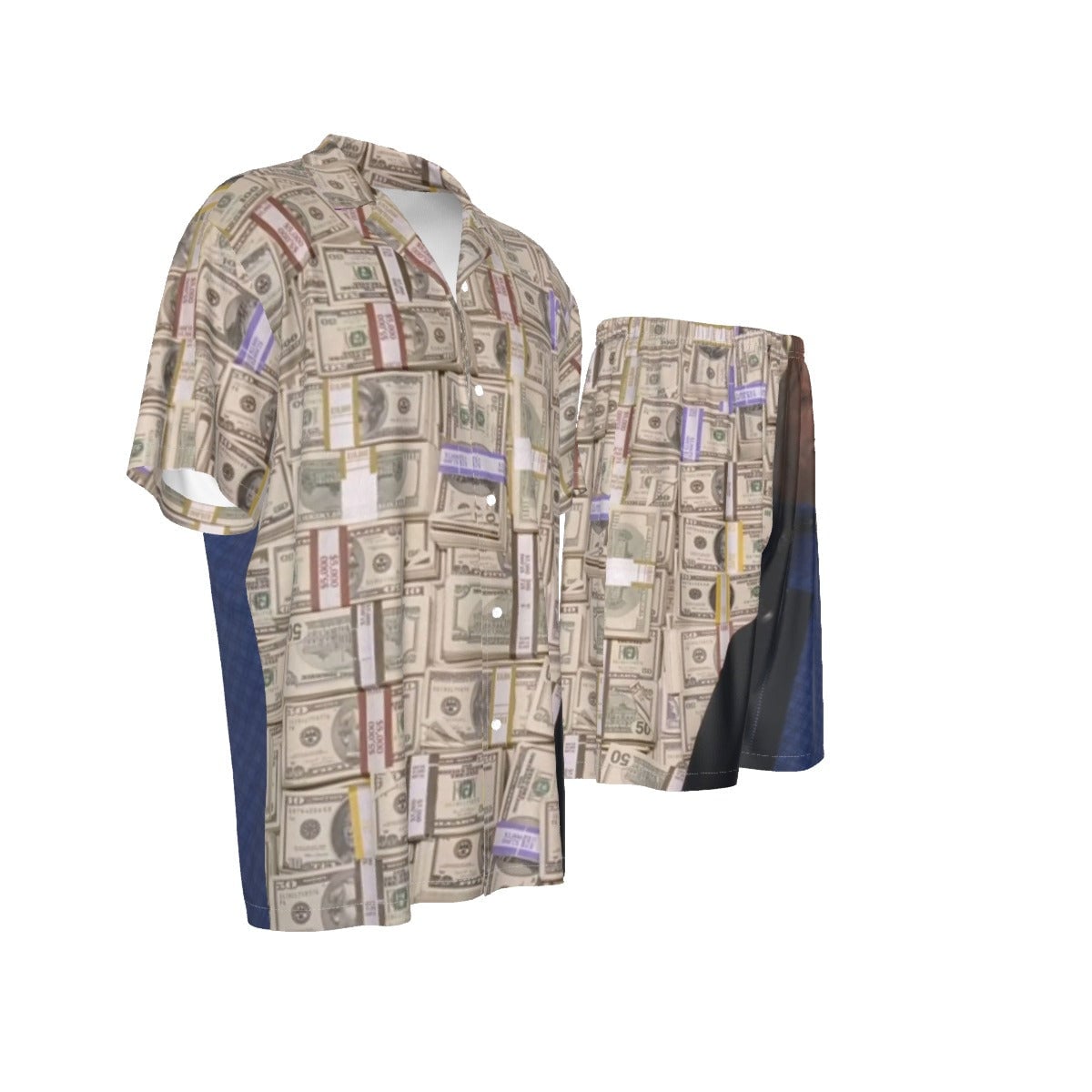 Mo Money Art Paid in Full Silk Shirt Suit Set