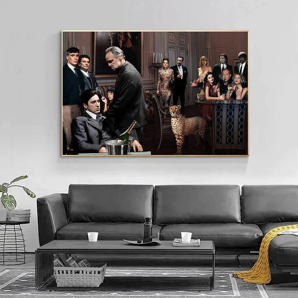 Mobsters and Gangsters Famous Characters Canvas Print
