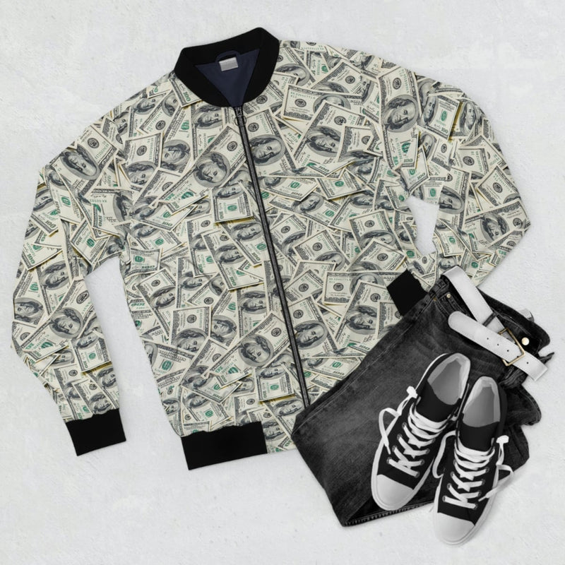 Money Art Bomber Jacket