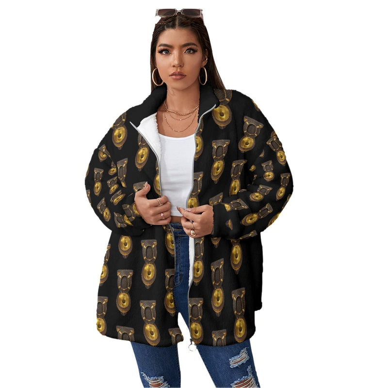 My Golden Toilet Women’s Borg Fleece Oversize Jacket