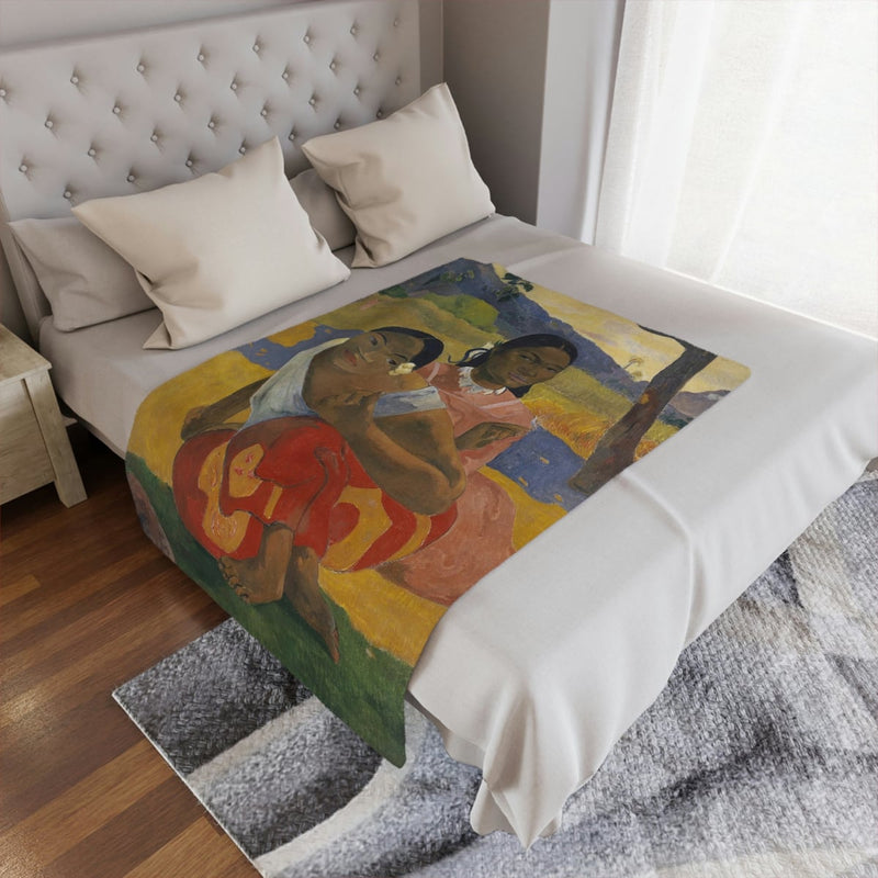 Nafea Faa Ipoipo by Paul Gauguin Art Blanket