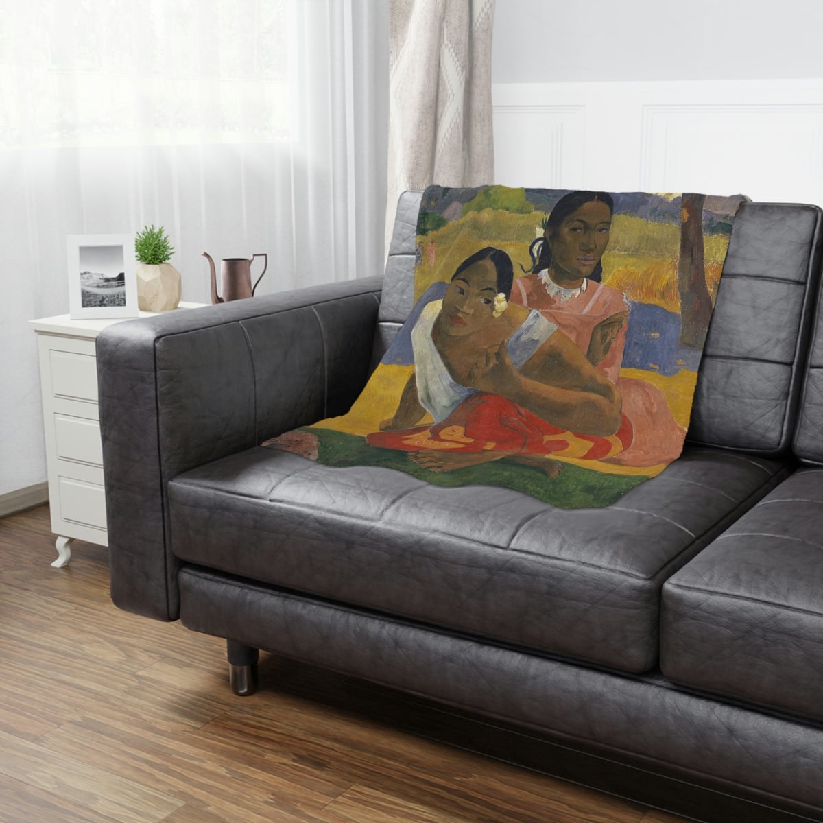 Nafea Faa Ipoipo Blanket - Paul Gauguin Inspired Decor