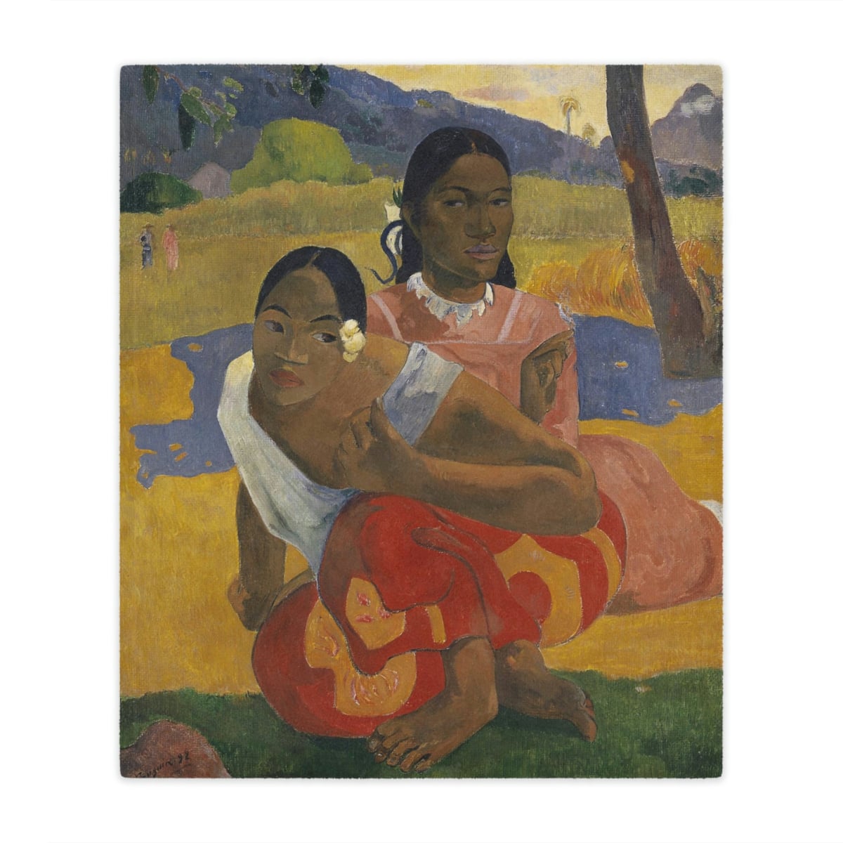Gauguin Masterpiece Reproduced on Blanket