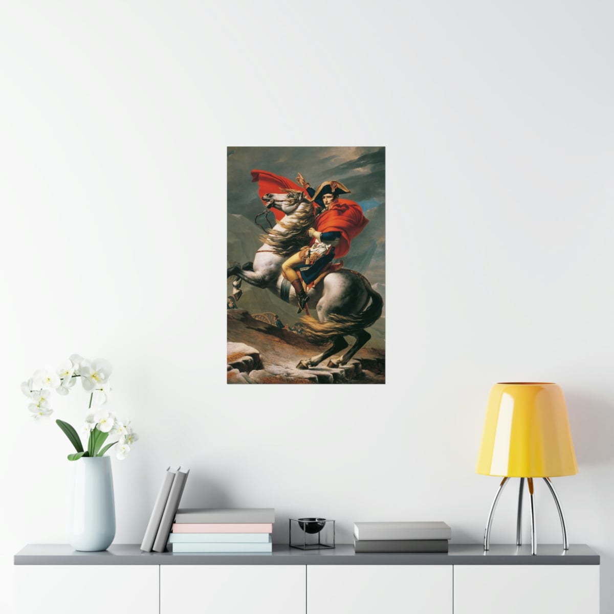 Napoleon Crossing the Alps Premium Posters