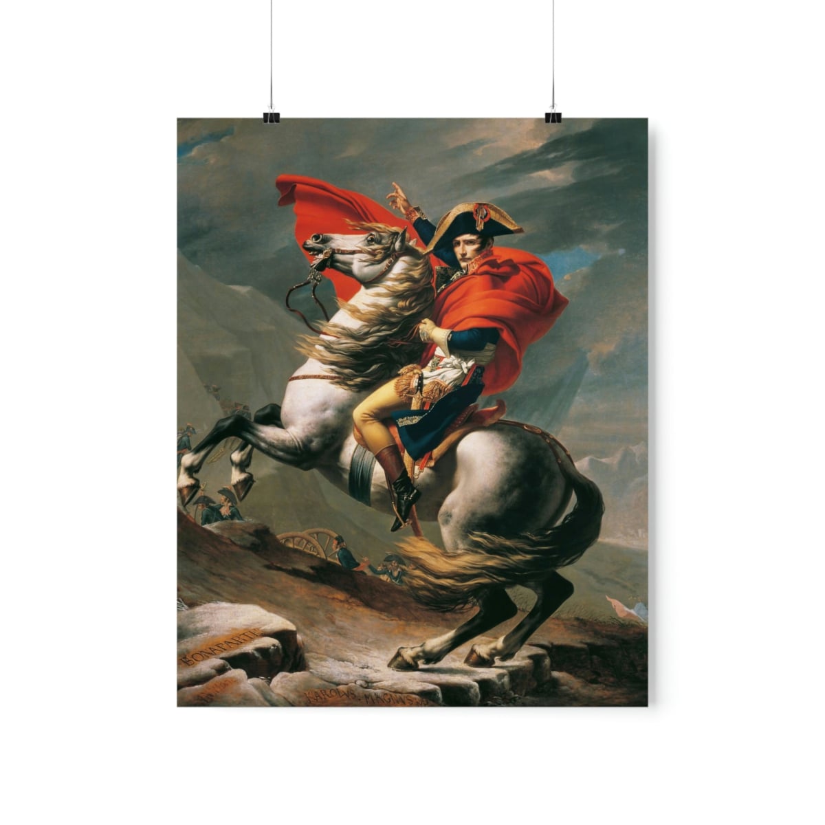 Napoleon Crossing the Alps Premium Posters