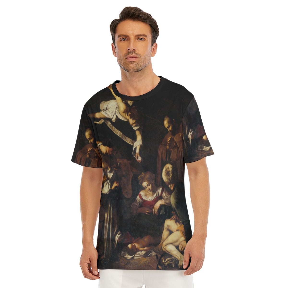 Nativity by Caravaggio Art T-Shirt
