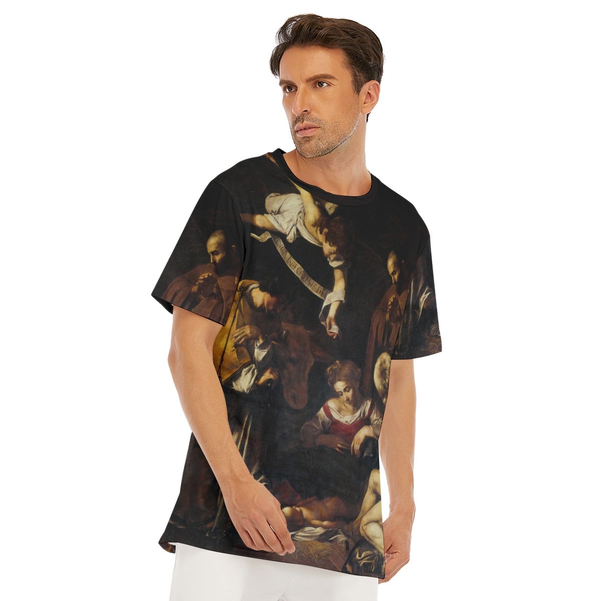 Nativity by Caravaggio Art T-Shirt