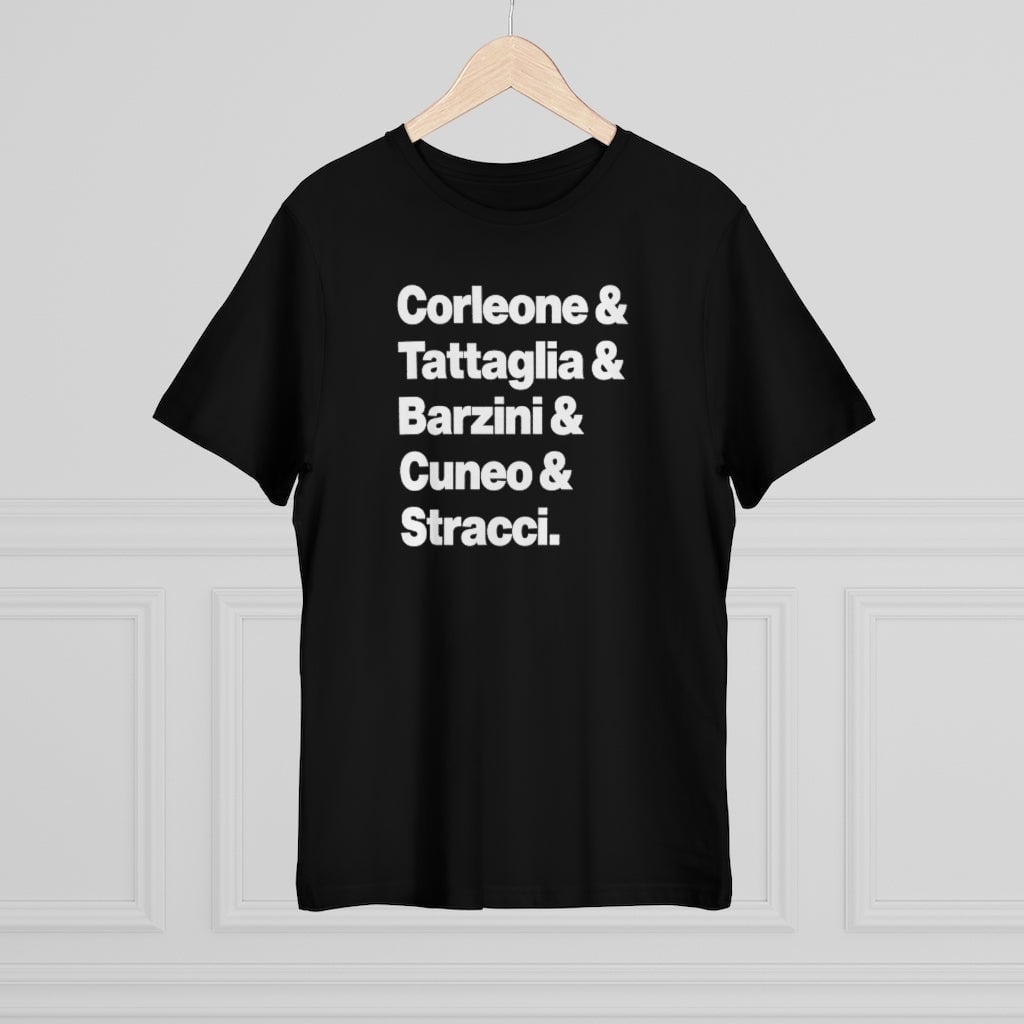 New York Five Families Corleone Tattaglia Barzini Cuneo Stracci T-shirt