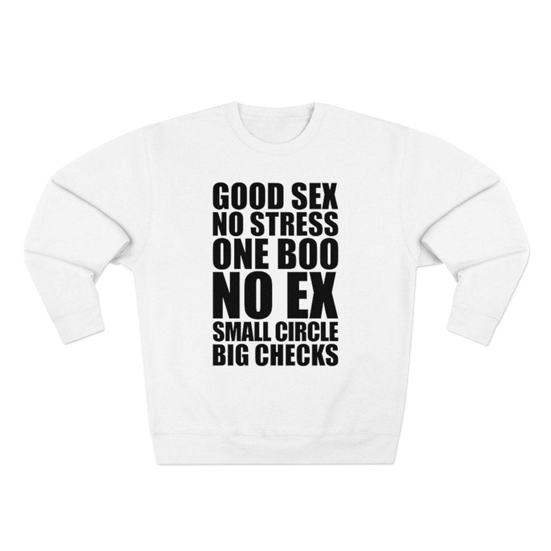 No stress One Boo No ex Small Circle Big Checks Sweatshirt
