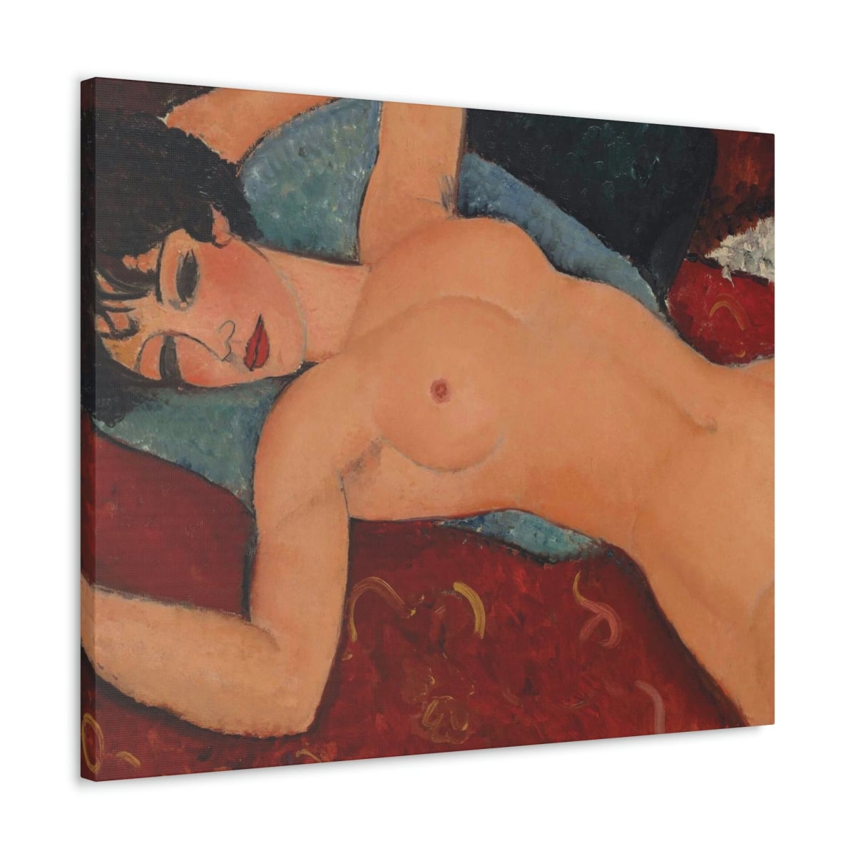 Nu couché by Amedeo Modigliani Art Canvas Gallery Wraps