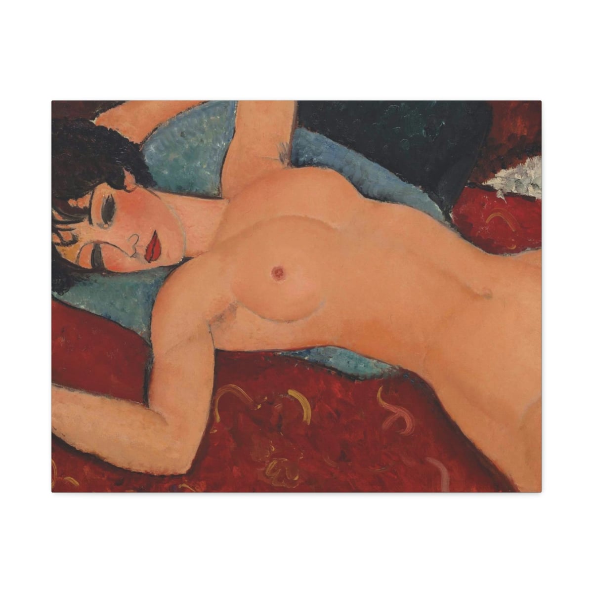 Nu couché by Amedeo Modigliani Art Canvas Gallery Wraps