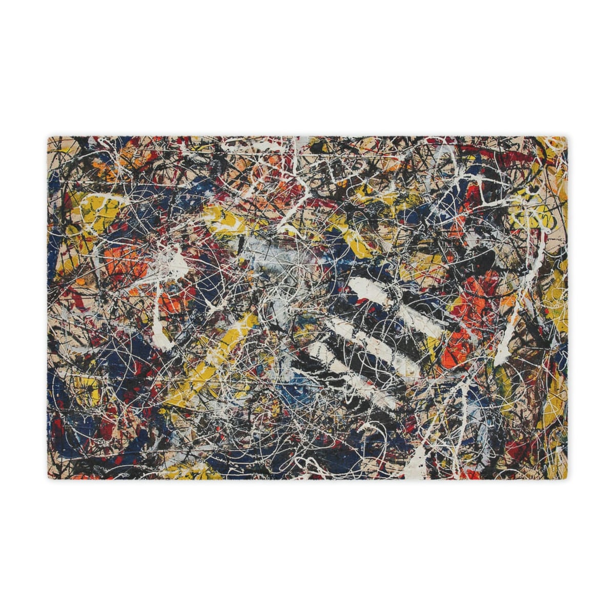 Iconic Jackson Pollock Painting on a Blanket