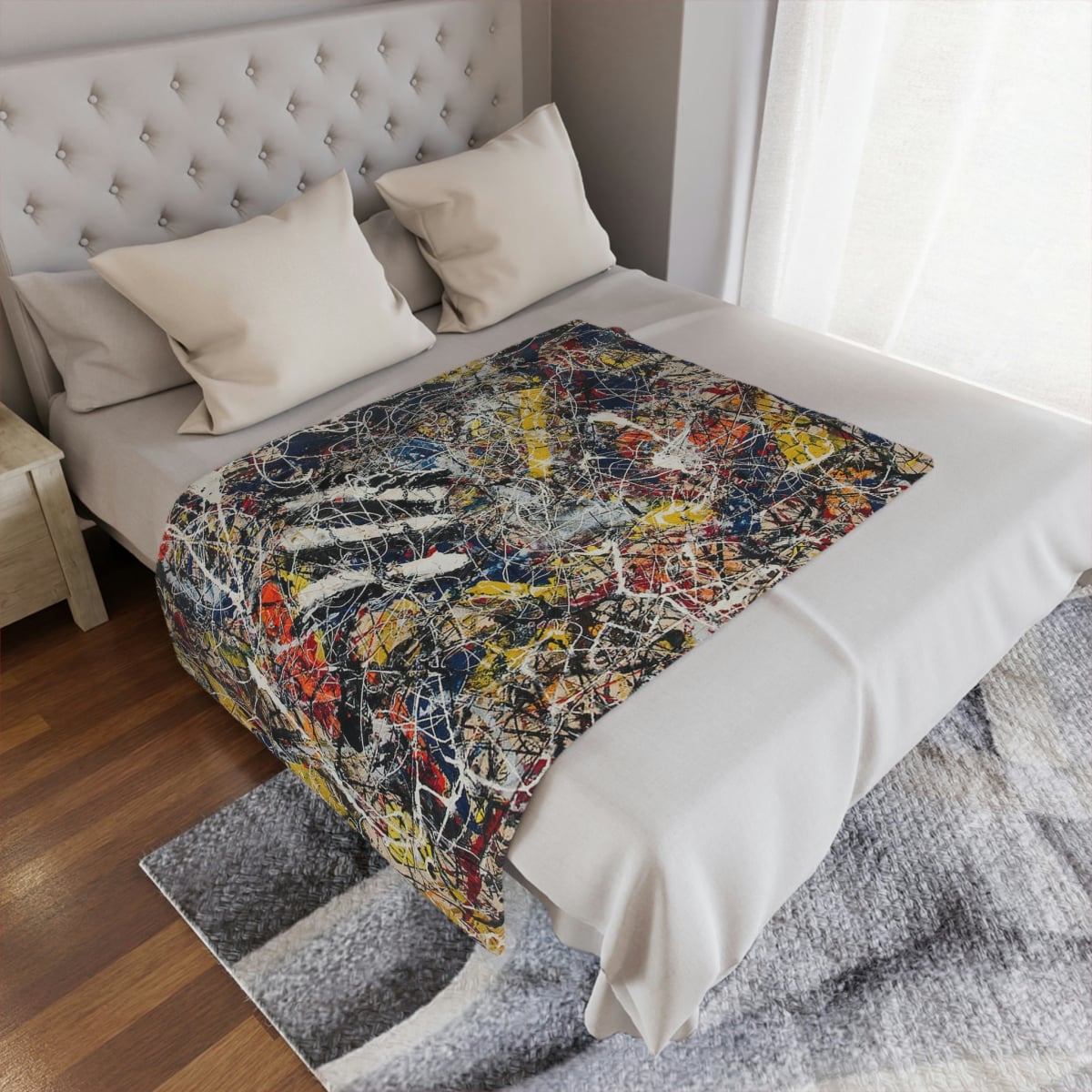 Modern Art Lover's Choice - Pollock Blanket