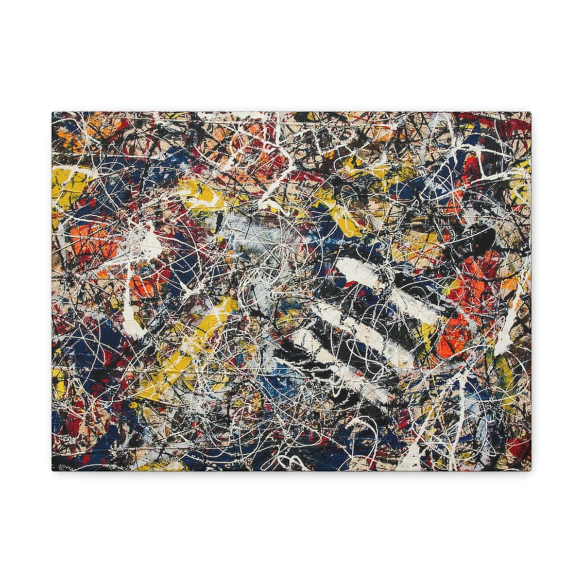 Number 17A by Jackson Pollock Art Canvas Gallery Wraps