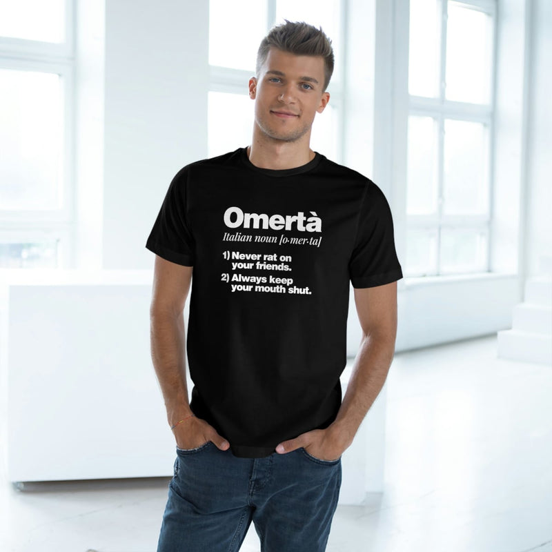 Omerta Meaning Italian Noun T-shirt