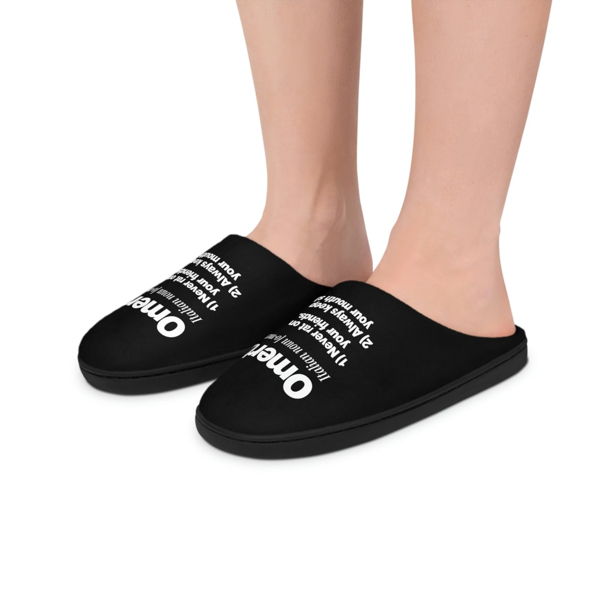 Omerta Never Rat Code of Silence Slippers