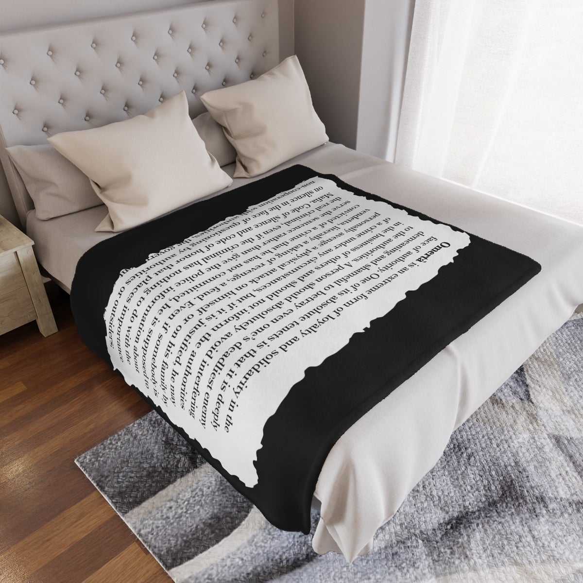 Mobster Lounge in Style - Loyalty Honor Blanket for Your Space