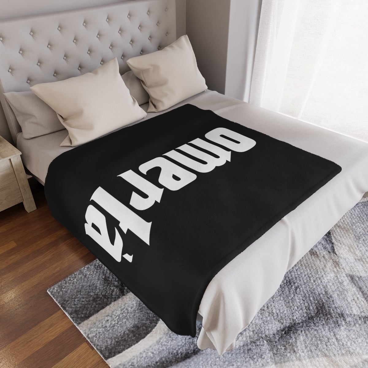 Omerta Mobster Minky Blanket - Stylish Code of Silence for Your Home