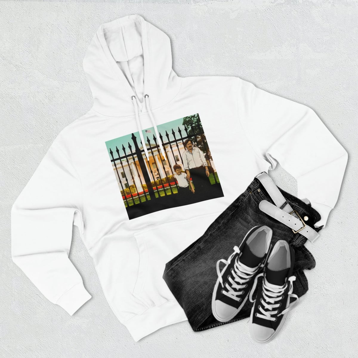 Pablo Escobar and his Son Pullover Hoodie